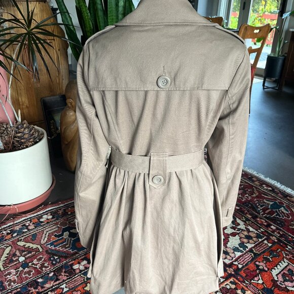 Beige Cotton Trench - Picture 2 of 4